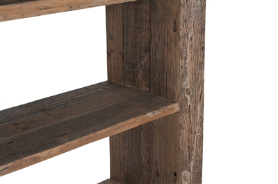 Wood Bookshelf 4 Tier H 71" & L 39.5" - Natural - Imagen 4