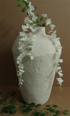 Paper Mache Vase Dia 23.50” Off-White -ST - Off-White - Imagen 4