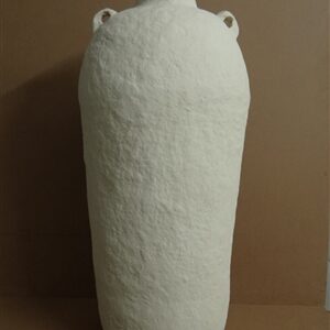 Paper Mache Vase Dia 39.50” Off-White - Off-White