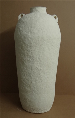 Paper Mache Vase Dia 39.50” Off-White - Off-White - Imagen 2