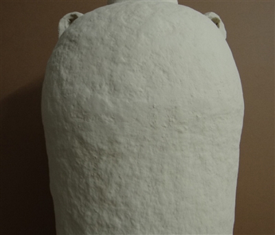 Paper Mache Vase Dia 39.50” Off-White - Off-White - Imagen 5