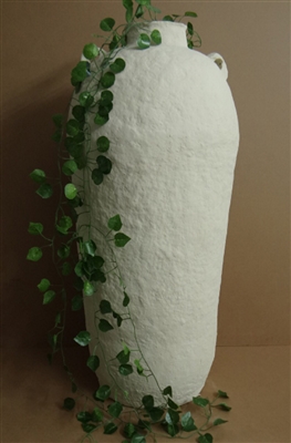 Paper Mache Vase Dia 39.50” Off-White - Off-White - Imagen 6
