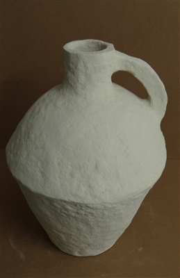 Paper Mache Vase Dia 18” Off-White -ST - Off-White - Imagen 2