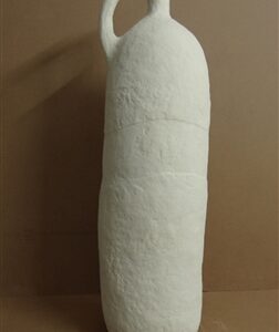 Paper Mache Vase Dia 39.50” Off-White -ST - Off-White