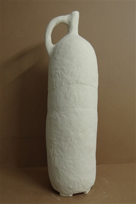 Paper Mache Vase Dia 39.50” Off-White -ST - Off-White - Imagen 2