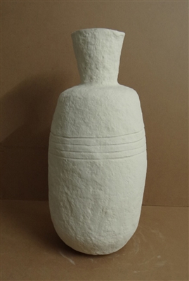 Paper Mache Vase Dia 26.50” Off-White -ST - Off-White - Imagen 2