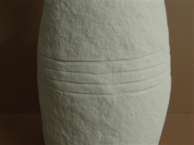 Paper Mache Vase Dia 26.50” Off-White -ST - Off-White - Imagen 4