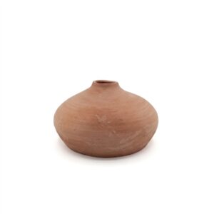 Terracotta Vase Dia 10" & H 5.5" - NATURAL TERRACOTTA F