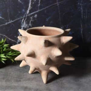 Terracotta Vase Dia 12.5" & H 9" - NATURAL TERRACOTTA F