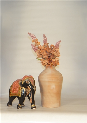Terracotta Vase Dia 6.5" x 11"H - Natural - Imagen 5