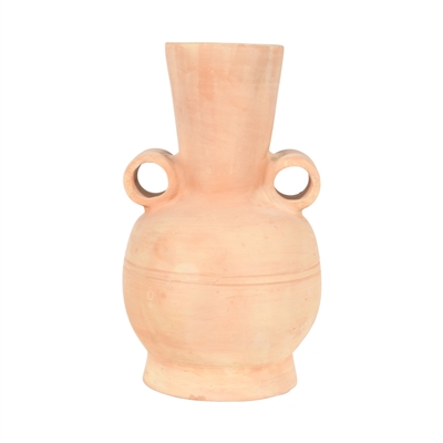 Terracotta Vase Dia 6.25" x 11.5"H - Natural