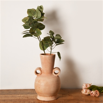 Terracotta Vase Dia 6.25" x 11.5"H - Natural - Imagen 6