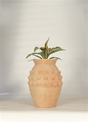 Terracotta Vase Dia 10" x 10.75"H - Natural - Imagen 3