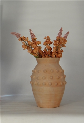 Terracotta Vase Dia 10" x 10.75"H - Natural - Imagen 4