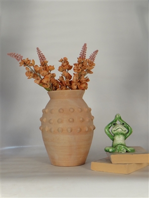 Terracotta Vase Dia 10" x 10.75"H - Natural - Imagen 5