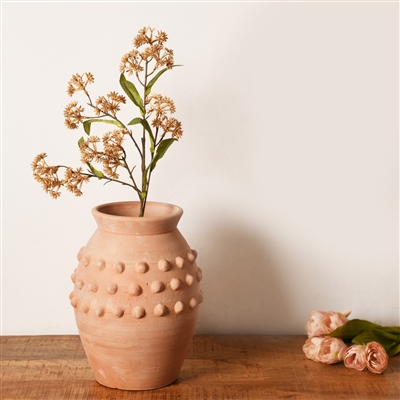 Terracotta Vase Dia 10" x 10.75"H - Natural - Imagen 6