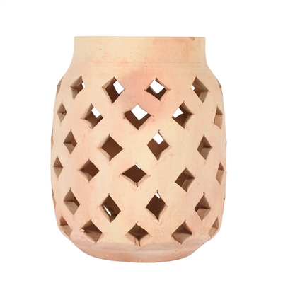 Terracotta Vase Dia 5" x 7"H - Natural - Imagen 3