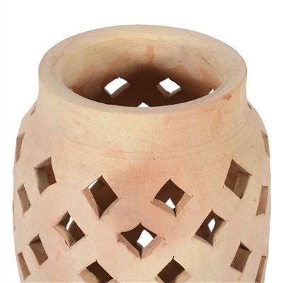 Terracotta Vase Dia 5" x 7"H - Natural - Imagen 5