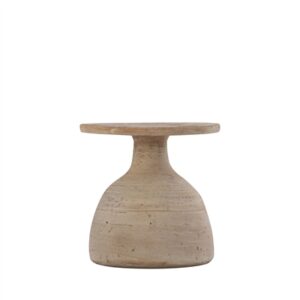 Terracotta Candle Holder Dia 6" x 6.5" H - Natural - Natural