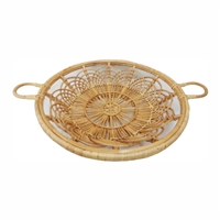 Cane & Bamboo Tray- ST - Natural