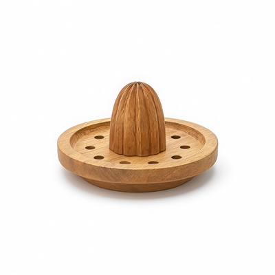 Wood Juicer with Glass Cup - Clear / Natural - Clear / Natural - Imagen 2