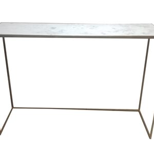 Rect. Marble & Iron Table - A - Gold