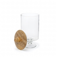 Wood & Glass Jar - NATURAL - NATURAL