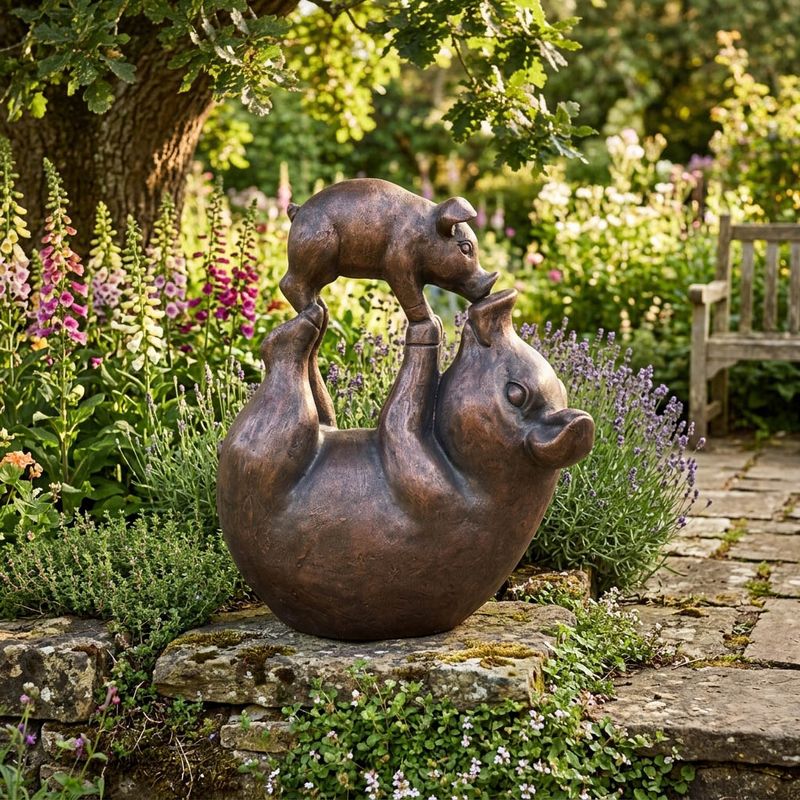 GUNNWOOD BRONZE GARDEN STATUARY 17 (IN) - Imagen 2
