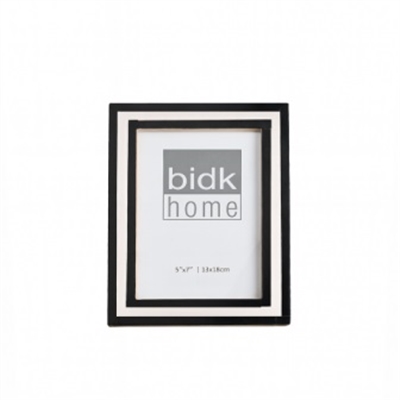 5X7" Line Frame Black & White - BLACK & WHITE