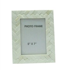 5X7" Criss-Cross Frame - WHITE