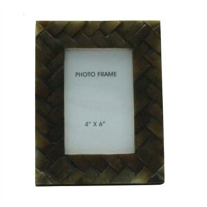 4X6" Brown Criss-Cross Frame - ST - BROWN