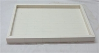Lg. Rect. Tray 18" x 15" White- ST - White