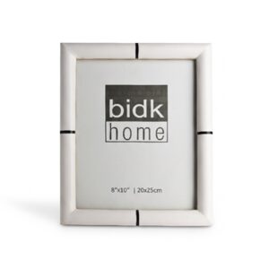 8X10” Bone Frame White & Black Stripe - BLACK & WHITE