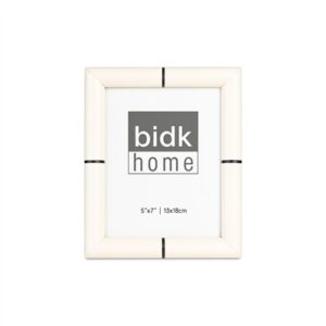 5X7” Bone Frame White & Black StripeBLACK STRIPE - BLACK & WHITE