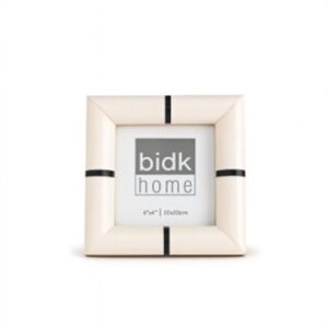 4X4” Bone Frame White & Black Stripe - BLACK & WHITE