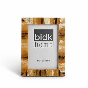 5X7” Resin Horn Tone Frame in Brown -ST - BROWN