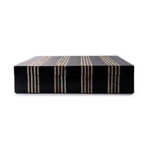 XL Black Resin Box - Black - Black