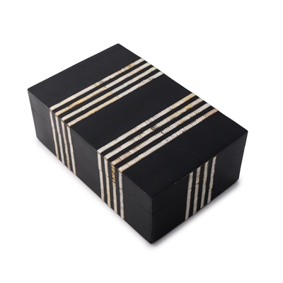 Medium Black Resin Box - Black - Black - Imagen 3