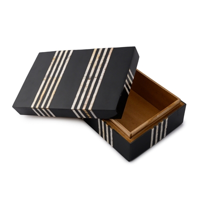 Medium Black Resin Box - Black - Black - Imagen 4