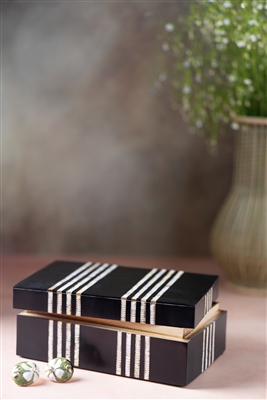 Medium Black Resin Box - Black - Black - Imagen 5