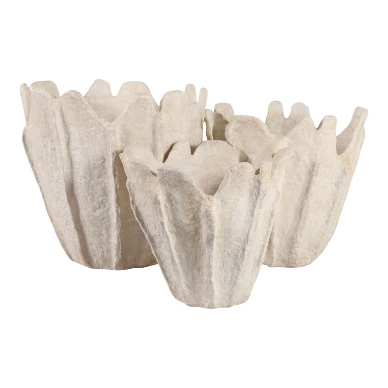 HANLEYSTONE SET OF 3 IVORY PLANTER 15 (IN) - Imagen 6