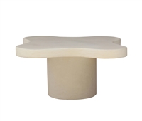 Organic Coffee Table 31.5”Dia -ST - White