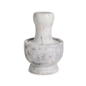 LP White Marble Mushroom Grinder - WHITE ST - WHITE