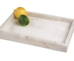 Marble Tank Tray 14x10" Opal White