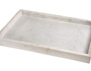 Marble Tank Tray 18x12" Opal White