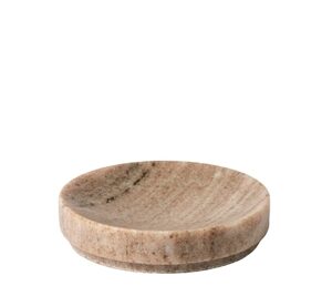 Brown Galaxy Marble Round Flared Key/Soap Dish 5" - Brown