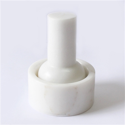 Marble Mortar & Pestle -ST - White - Imagen 2