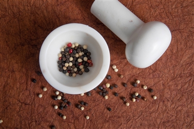 Marble Mortar & Pestle -ST - White - Imagen 3