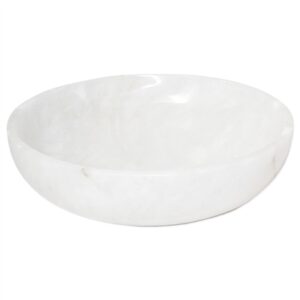 Lg. Alabaster Bowl 12”Dia- A - White