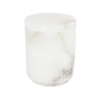 Med. Alabaster Canister-ST - White